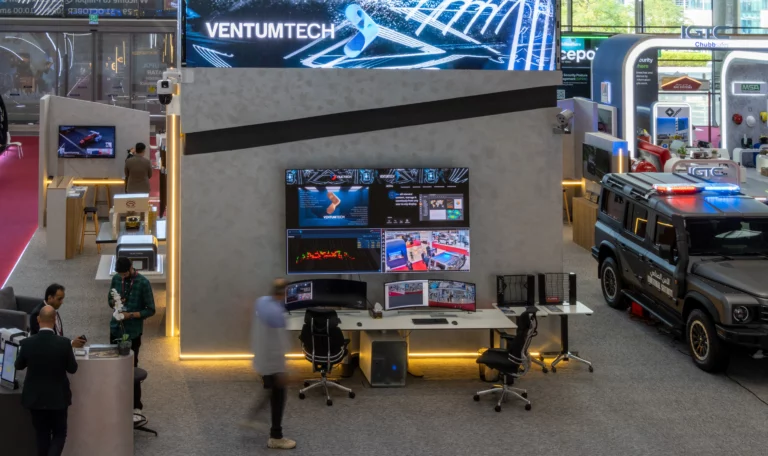 Ventum Tech Booth Design by Paso Studios interior design in Qatar