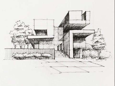 Architectural Sketching design by Paso Studios in Qatar