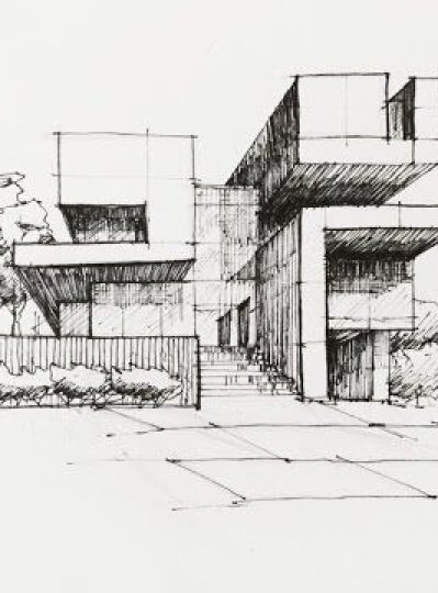 ARCHITECTURAL DESIGN-RESIDENTIAL VILLAS, SKETCH Architectural Sketching design by Paso Studios in Qatar