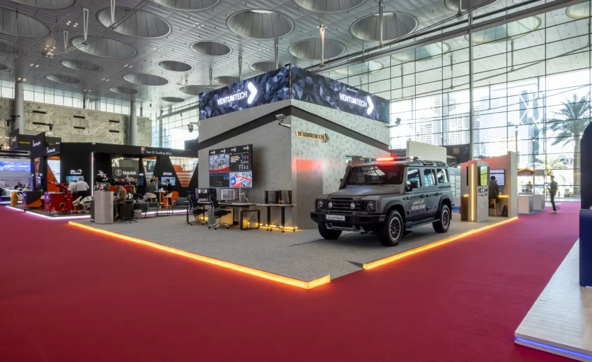 Ventum Tech Booth Design by Paso Studios interior design in Qatar